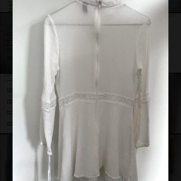 Windsor Store White Lace Tunic ☁️ size L - Picture 8 of 11